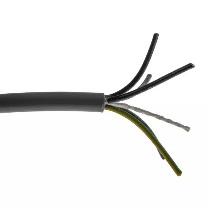 RS PRO Control Cable 5 Cores 0.5 mm² YY Unscreened 50 m Grey PVC Sheath 20 AWG, 8274274
