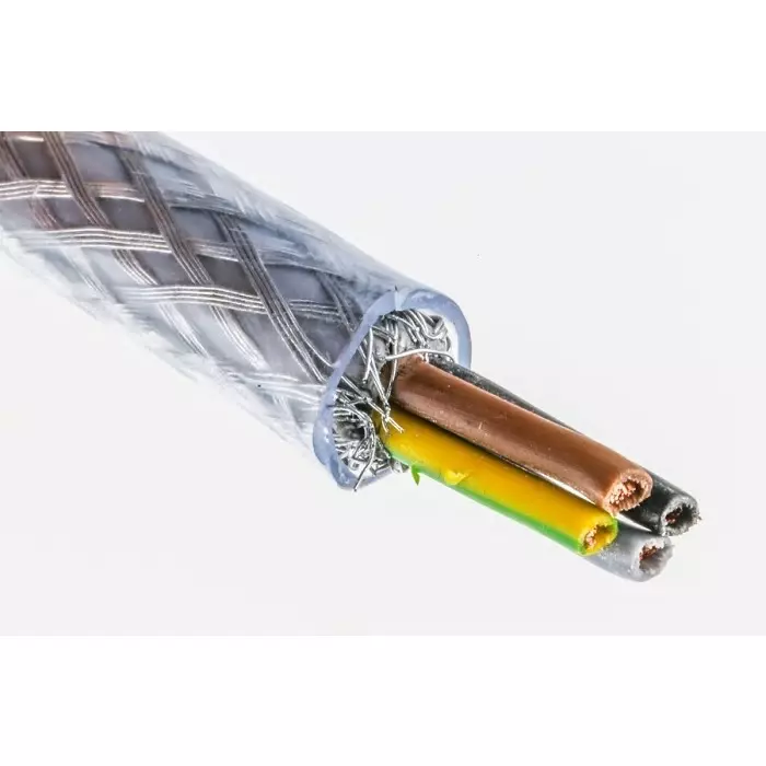 RS PRO Transparent PVC Sheath Control Cable 4 Cores 1.5 mm2 SY 50m, 1964723