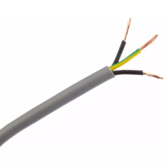 RS PRO Control Cable Grey PVC Sheath 3 Cores, 1 mm2 YY 50m, 1964702
