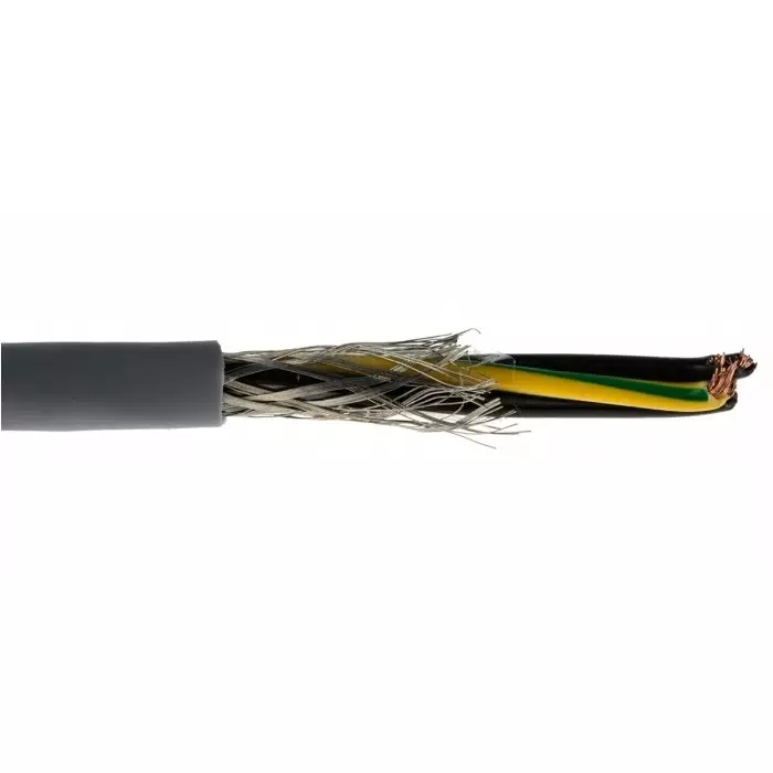 RS PRO Control Cable 4 Cores 0.5 mm² CY Screened 50 m Grey PVC Sheath 20 AWG, 8274158