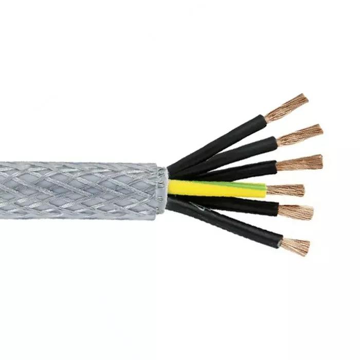 RS PRO Transparent PVC Sheath Control Cable 7 Cores 1 mm2 SY 50m, 1964685