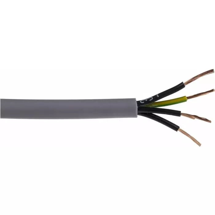RS PRO Control Cable 4 Cores 0.5 mm² YY Unscreened 50 m Grey PVC Sheath 9 AWG, 8274268