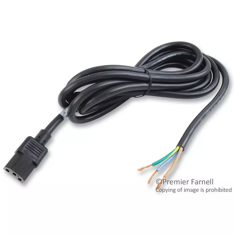 VOLEX Power Cord, Iec60320C-13, 9.8Ft, 13A BlACk, 17521 10 B1