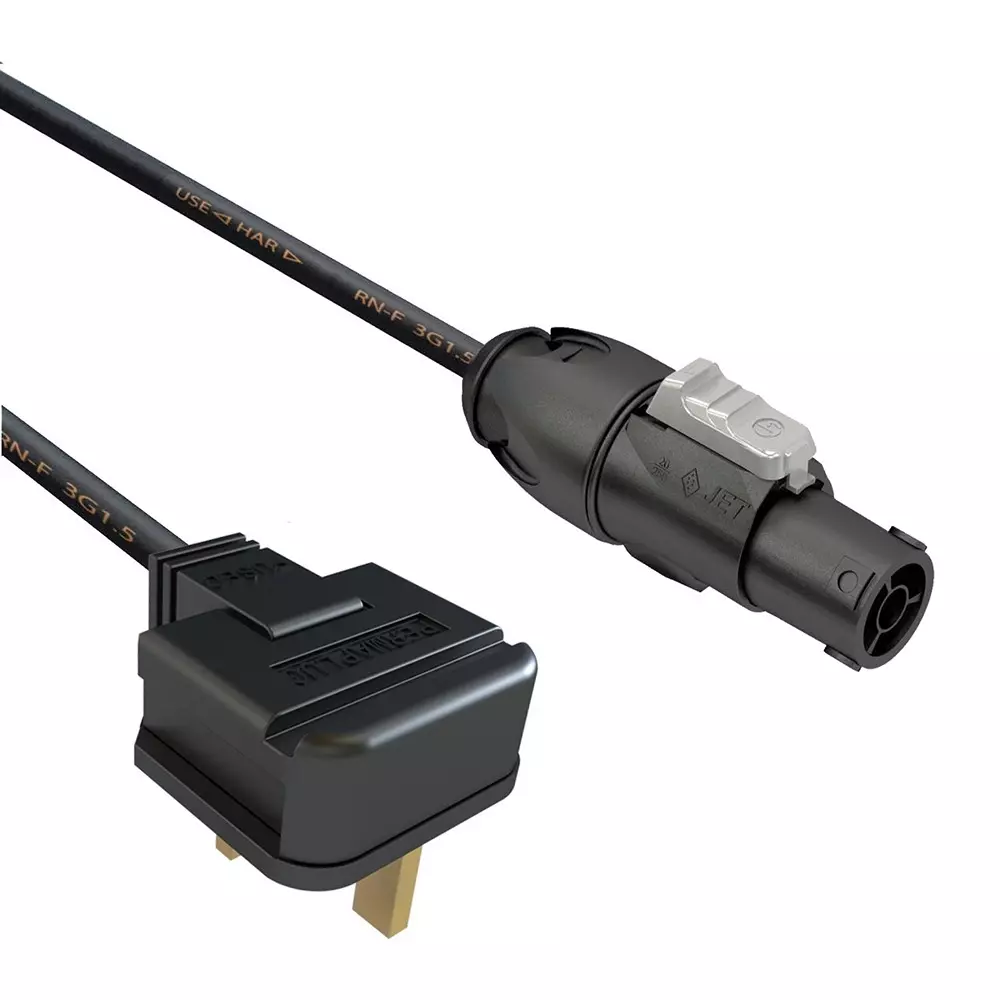 MULTICOMP PRO Mains Power Cord Black 3 m Length, MP007882