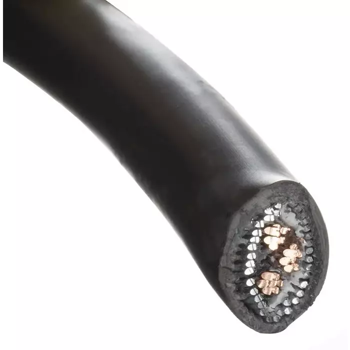 Prysmian 50m 3 Core Black Low Smoke Zero Halogen (LSZH) Power Cable +90°C, 20301536 (Pack of 50)