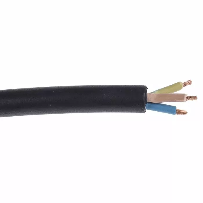 RS PRO 3 Core Power Cable 100 m 1 mm² Black 300 V, 500 V, 8634011