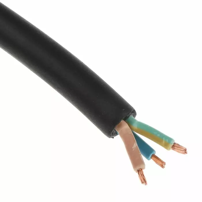 RS PRO 3 Core Power Cable 100 m 1.5 mm² Black 450 V, 750 V, 7739045