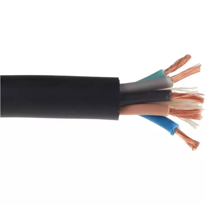 RS PRO 5 Core Power Cable 50 m 2.5 mm² Black 450/750 V AC, 8213241