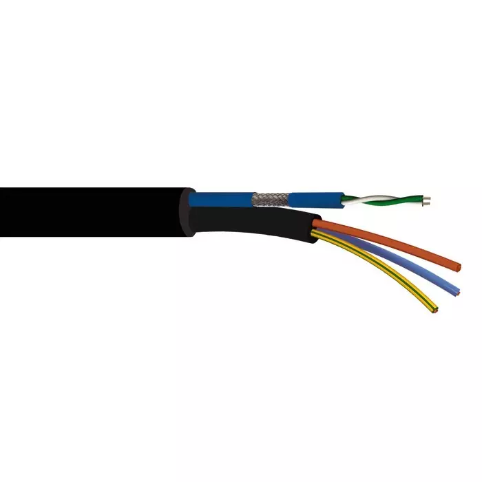 S2Ceb-Groupe Cae Shielded Twistd Pair 100m 2 Core Green/White Polyvinyl Chloride PVC Power Cable, 1XDMXPOWER