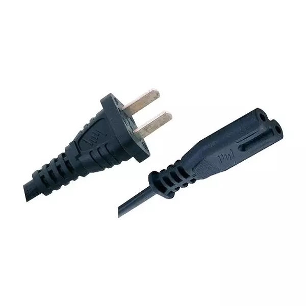 MEGA ELECTRONICS Power Cord, Gb1002 Plug-60320 C7, 6Ft, 196-00