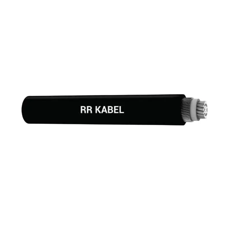 RR Kabel Armoured Power Cable Black Solid Aluminum Conductor 300 Sq. mm 1 Core and 100 m Length, A2XWaY