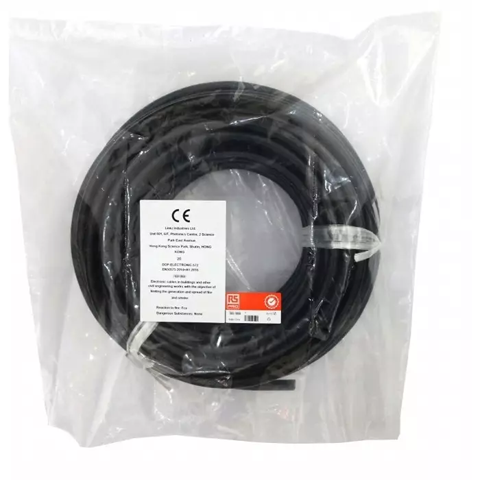 RS PRO 3 Core Tinned Copper Power Cable, 2101250 (Roll of 25)