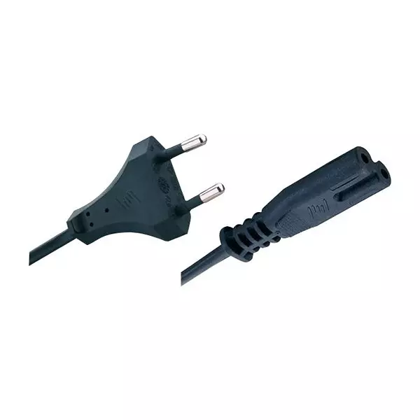 MEGA ELECTRONICS Power Cord, Cee 7/16 Plug-60320 C7, 6.6, 200-20M