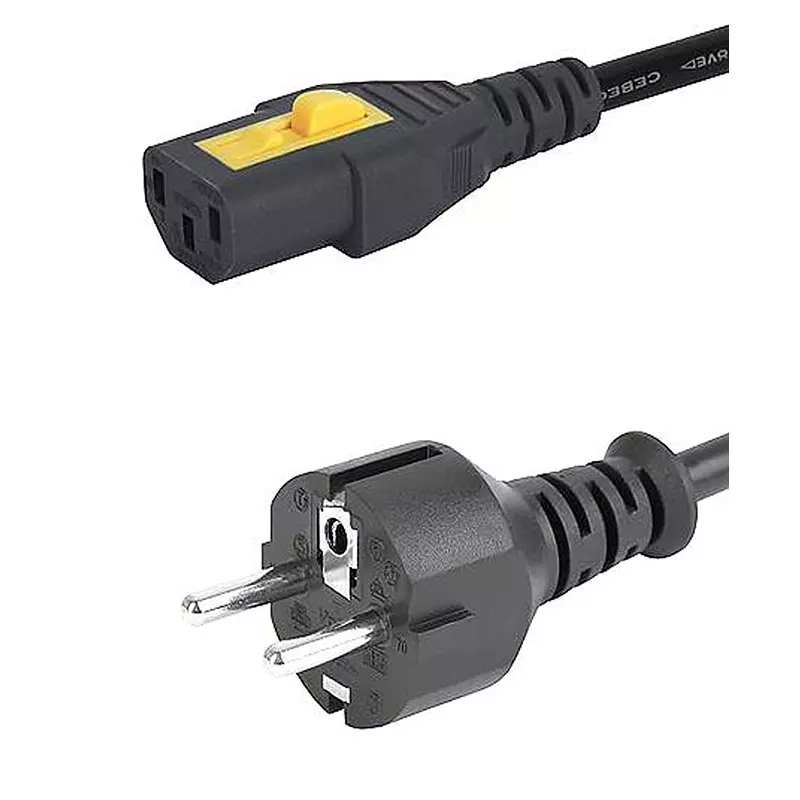 SCHURTER Power Cord, Cee 7/7 Plug -Iec C13, 5M, 6051.2153