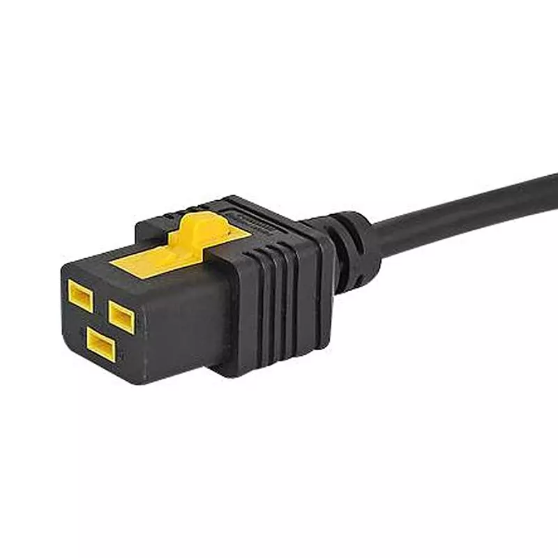 SCHURTER Pwr Cord, Iec C19-Switzerland Plug, Blk, 6051.2045