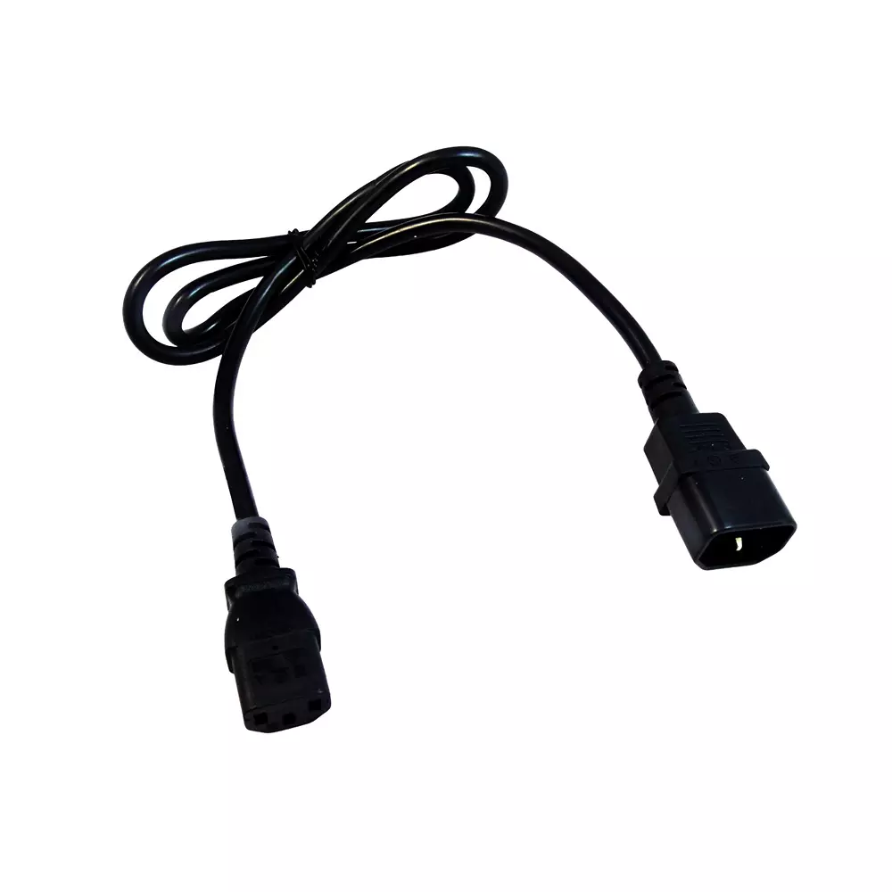 MULTICOMP PRO Mains Power Cord IEC 60320 C13 to IEC 60320 C14 Black 3 m Length, MP015736
