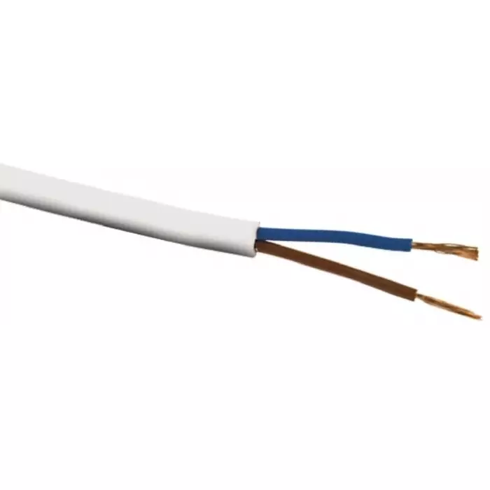 RS PRO 3 Core Power Cable 100 m 0.75 mm² White 300 V, 8114359