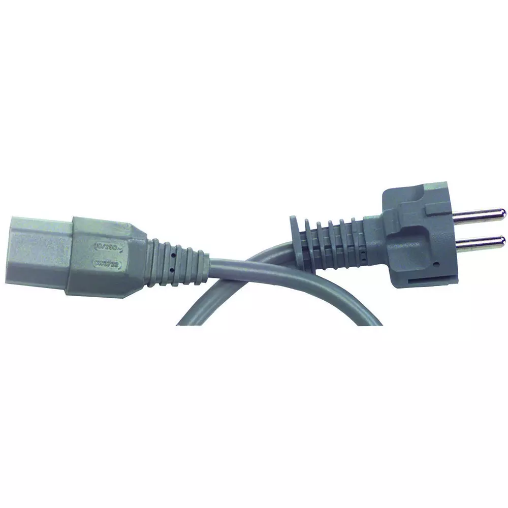 VOLEX Power Cord, Cee 7/7 Plug-Iec C13, 2M, 17850 326