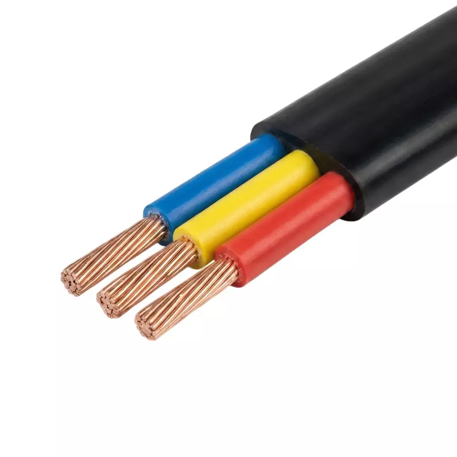 Aquacore Submersible Flat Cable 3 Core 4 Sq.mm, 100 m Length