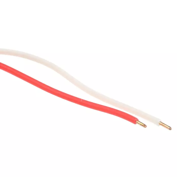 Decelect 2 Core Telephone Cable 1/0.5 mm Red/White Sheath 100m, SPE191367 (Pack of 100)