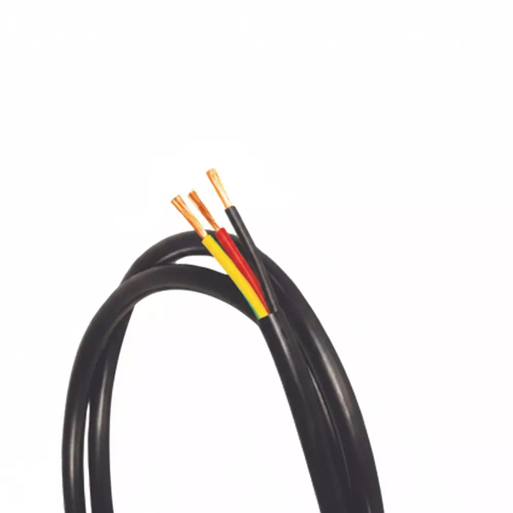 KEI Flexible Industrial Multistranded Cable ZHFR/HFFR Thermoplastic Compound Sheathed 0.75 mm² 3 Core Black (100 m)