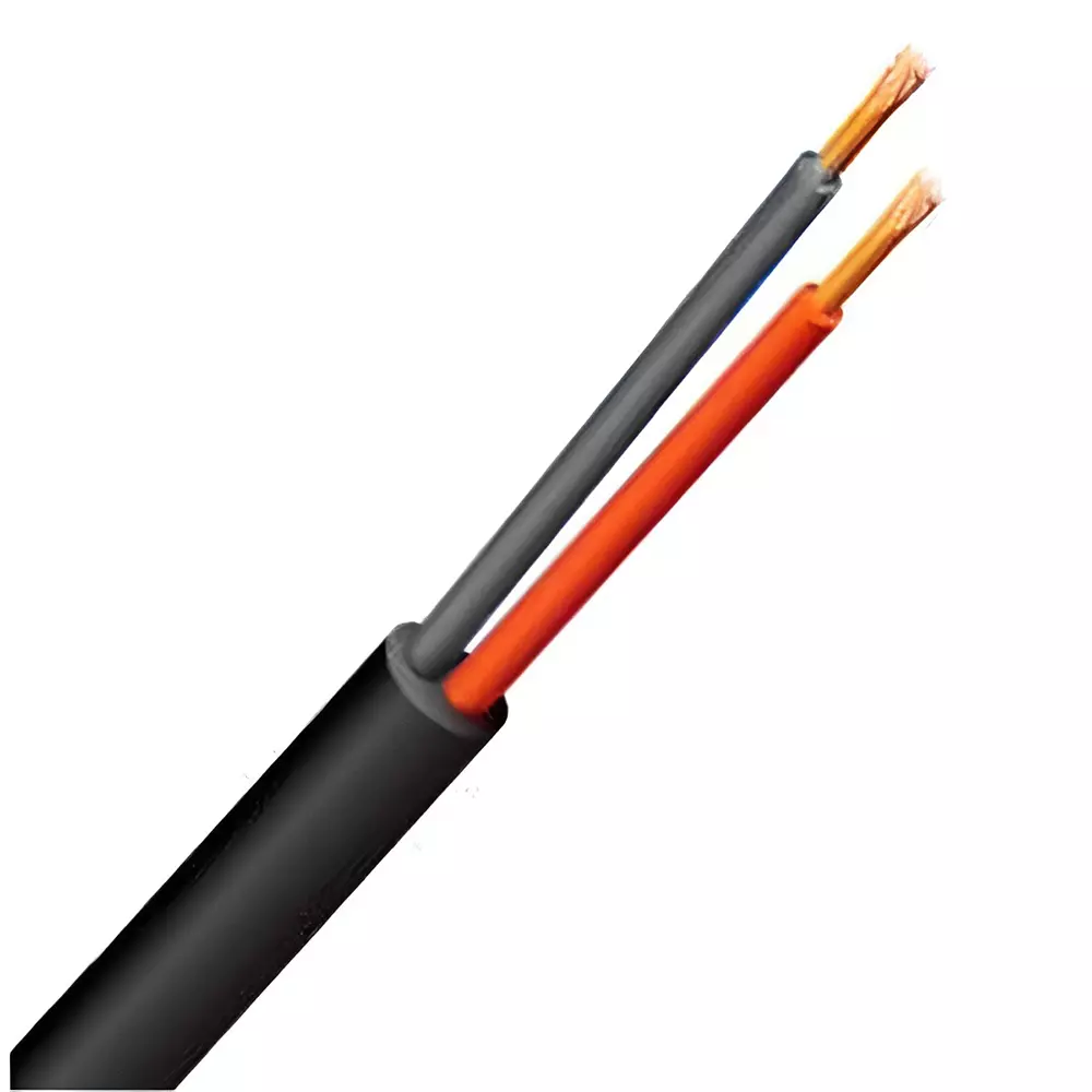 KEI Flexible Industrial Multistranded Cable ZHFR/HFFR Thermoplastic Compound Sheathed 16 mm² 2 Core Black (100 m)