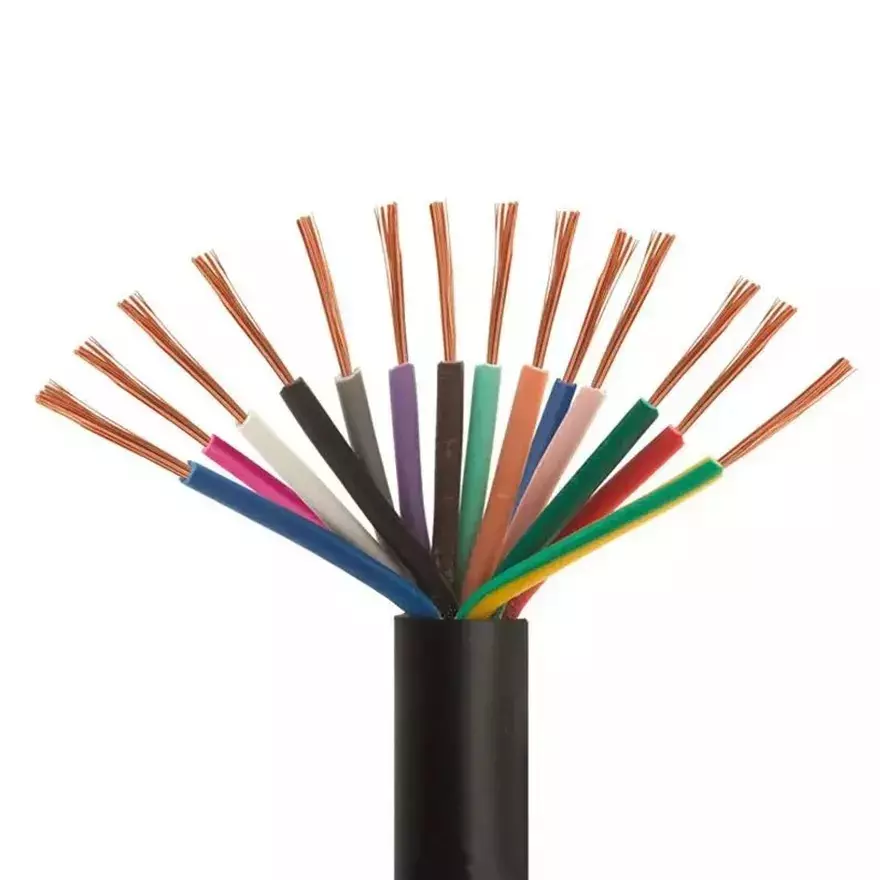 KEI Flexible Industrial Multistranded Cable ZHFR/HFFR Thermoplastic Compound Sheathed 4 mm² 14 Core Black (100 m)