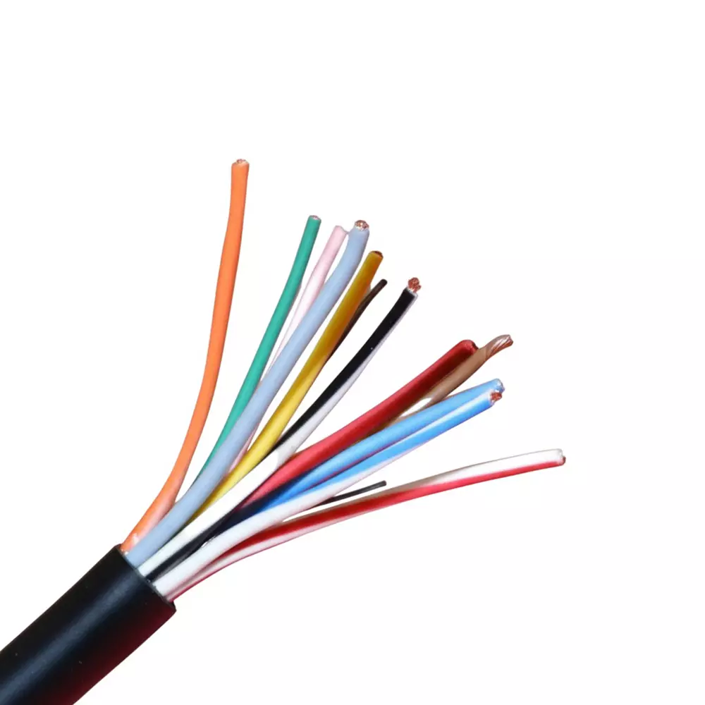 KEI Flexible Industrial Multistranded Cable ZHFR/HFFR Thermoplastic Compound Sheathed 0.50 mm² 12 Core Black (100 m)