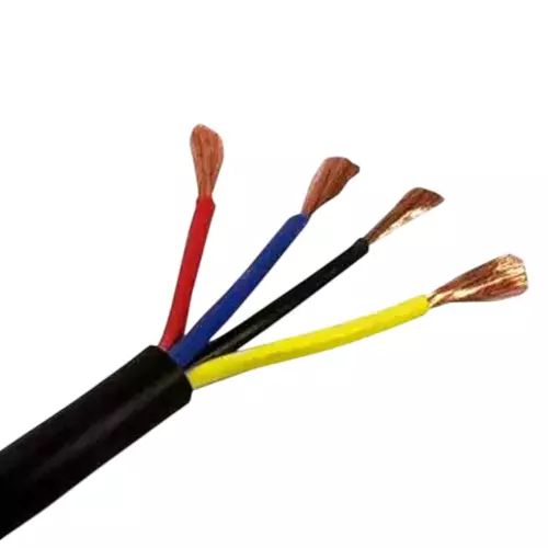 KEI Flexible Industrial Multistranded Cable ZHFR/HFFR Thermoplastic Compound Sheathed 10 mm² 4 Core Black (100 m)