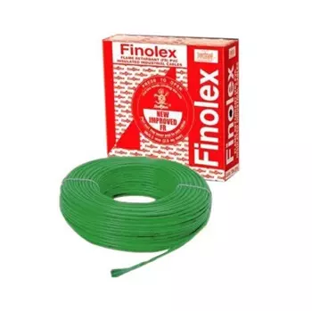 Finolex Gold 4 Sq.mm 1 Core Flame Retardant (FR) Industrial Cable Green (90 m)
