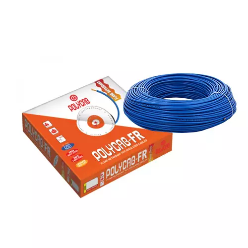 Polycab 185 Sq.mm 1 Core FR Industrial Flexible Cable Blue (100 m)