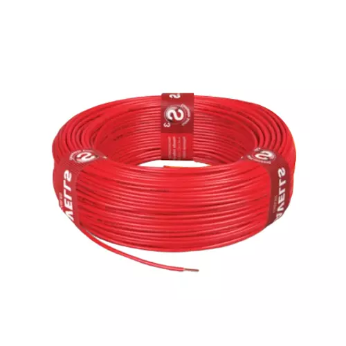 Havells Life Line 2 Sq.mm 1 Core Flame Retardant (FR) Industrial Cable Red, 200 m