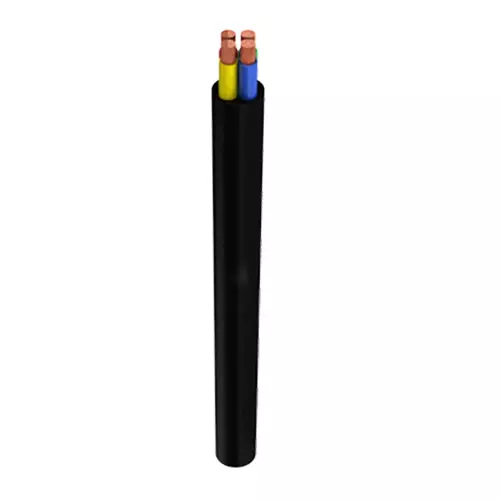RR Kabel Ratnaflex 6 Sq.mm 3 Core Multicore Cable Black (100 m)
