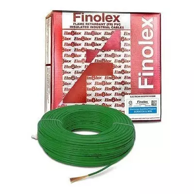 Finolex 2.5 Sq.mm 1 Core Halogen Free Flame Retardent (HFFR) Industrial Cable Green (270 m)