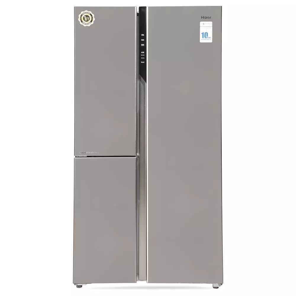 Buy Haier 628 L Frost Free Side by Side Refrigerator (Black Steel, HRT683KS) Online in India at