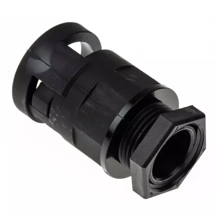 PMA Straight Conduit Fitting 17 mm Nominal Size M20 PA 6 Black IP68 Rating, BVNV-M207 (Pack of 4)