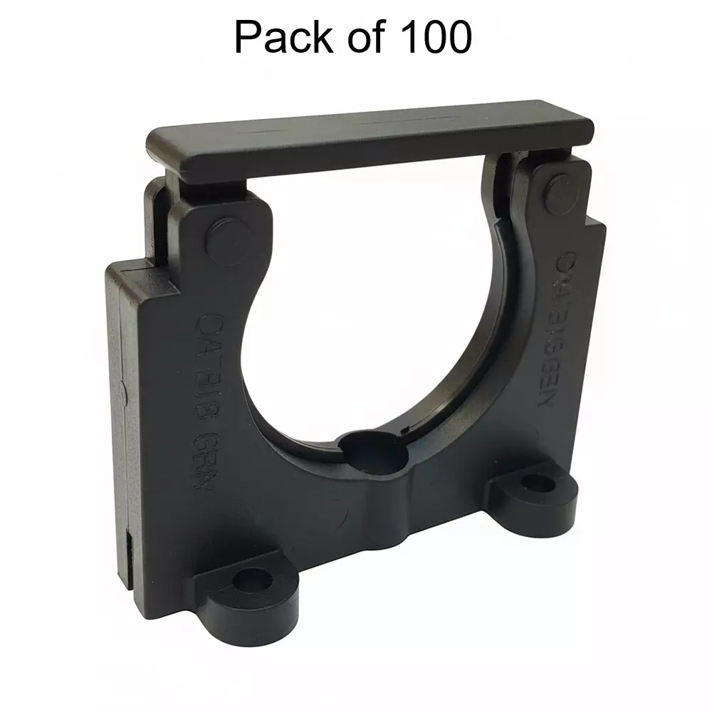 Elettro Flexible Conduit Clamp Polyamide 6 Body, ETP-13.5 Clamp Size and Black Color, ETC-9 (Pack of 100)