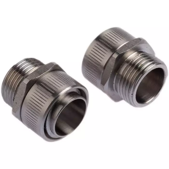 Kopex Straight Conduit Fitting 20 mm Nominal Size M20 316 Stainless Steel Metallic IP40 rating, 7TCA297070R0046GFMS0404 (Pack of 2)