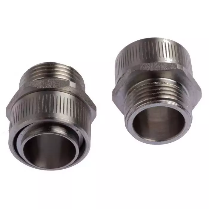 Kopex Straight Conduit Fitting 20 mm Nominal Size M20 316 Stainless Steel Metallic IP40 rating, 7TCA297070R0046GFMS0404 (Pack of 2)