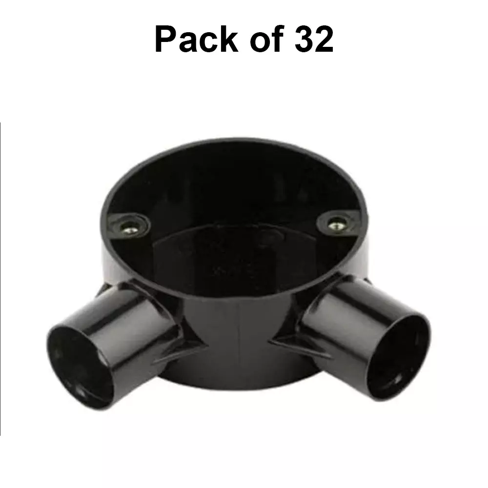 polycab-circular-box-angle-type-25-mm-outer-diameter-2-ways-upvc-material-black-color-pack-of-32-pcs-cft0225001