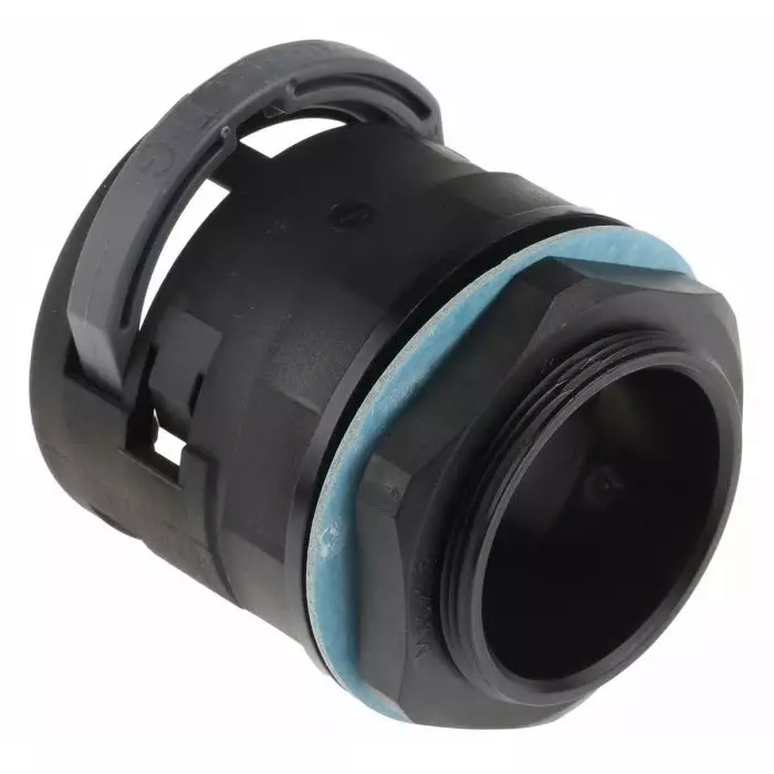 PMA Straight Conduit Fitting 48 mm Nominal Size M50 PA 6 Black IP68 Rating, BVNV-M508 (Pack of 2)