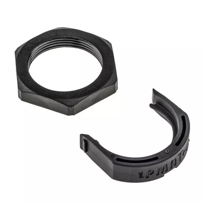 PMA Straight Conduit Fitting 29 mm Nominal Size M32 PA 6 Black IP68 Rating, BVNV-M329 (Pack of 4)