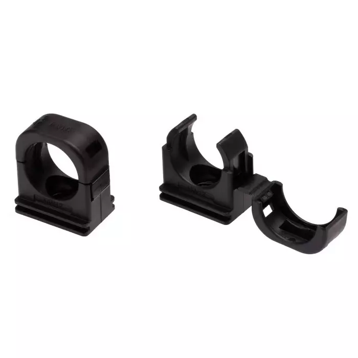 Kopex Conduit Clip Conduit Fitting 20 mm Nominal Size Nylon 12 Black IP68 rating, 7TCA297120R0414BEH04 (Pack of 4)