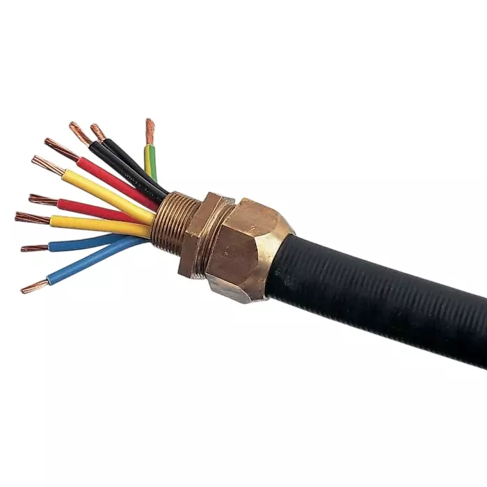 Kopex Straight Conduit Fitting 25 mm Nominal Size M25 Brass IP66 IP67 rating, 7TCA297020R0058BGM0505 (Pack of 4)