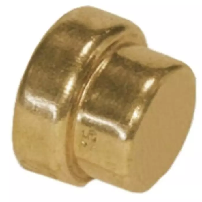 Pegler Yorkshire Copper Pipe Fitting Push Fit Straight End Stop for 22 mm pipe, TT61/TT301 22 (Pack of 2)