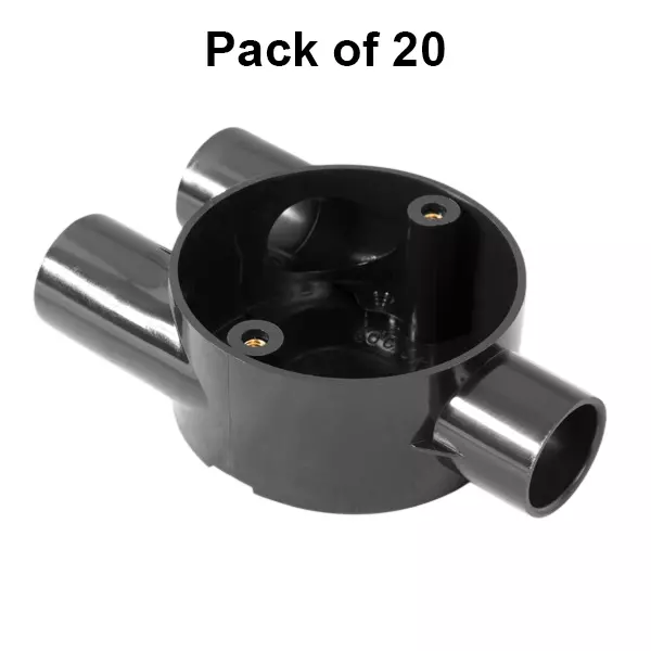 polycab-circular-box-y-type-20-mm-outer-diameter-3-ways-upvc-material-black-color-pack-of-20-pcs-cft2520001