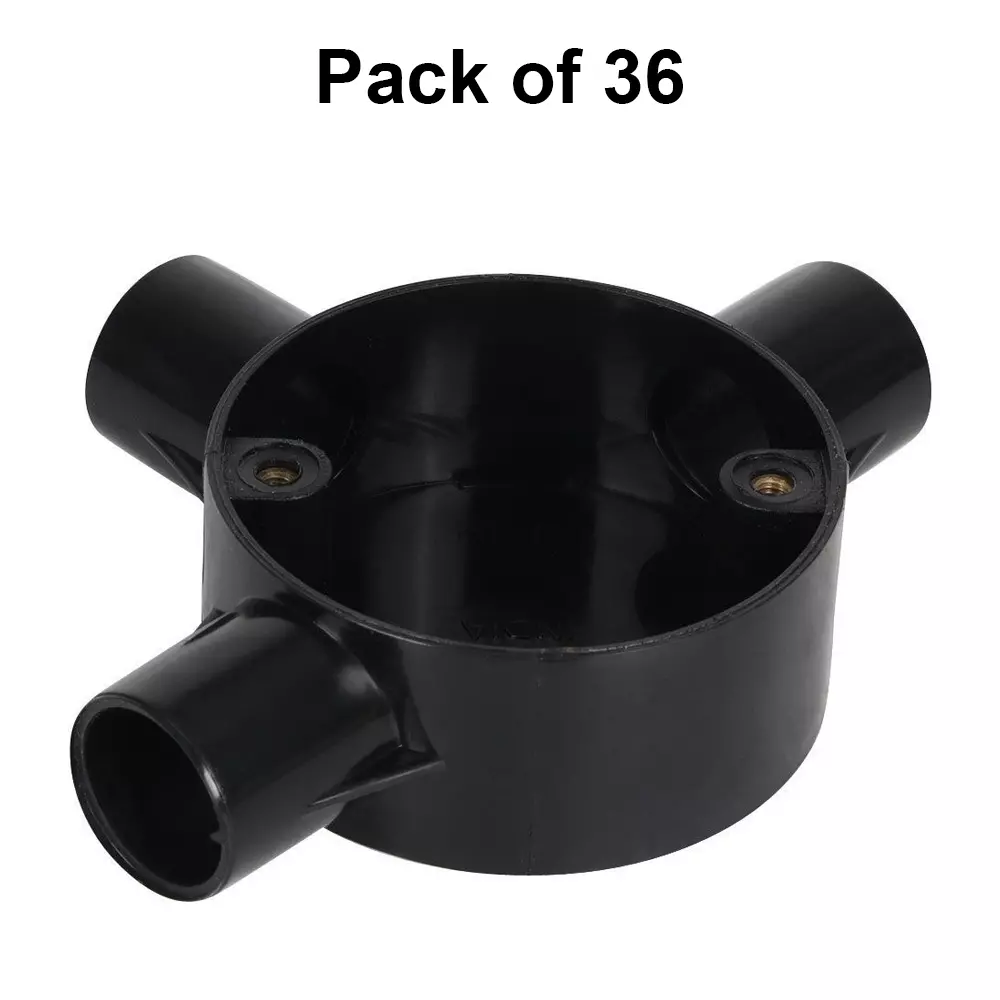 polycab-circular-box-tee-type-20-mm-outer-diameter-3-ways-pp-polypropylene-material-non-isi-black-color-pack-of-36-pcs-cft3520001