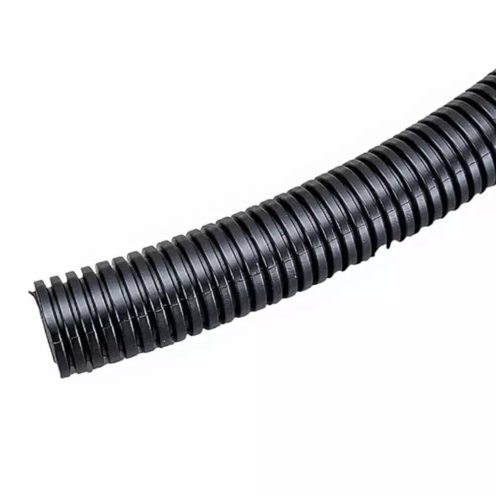 Elettro Flexible Conduit Pipe Polyamide 6 Body, 15 m Length and 700 Kg/cm² Tensile Strength, Black, ETP-67