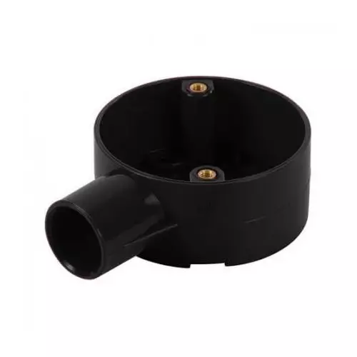 Polycab Circular Box Terminal Type 19 mm Outer Diameter 1 Way PP (Polypropylene) Material Non ISI Black Color (Pack of 50 Pcs), CFT3719001