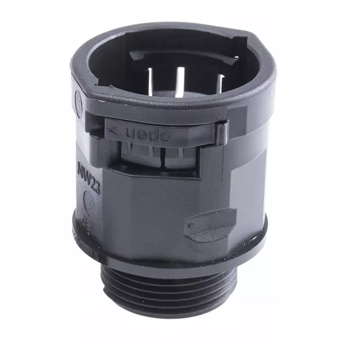 PMA Straight Conduit Fitting 25 mm Nominal Size M25 PA 6 Black IP66 Rating, ALND-M253 (Pack of 4)